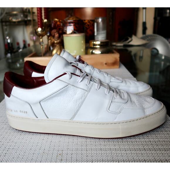 Common Projects Decades Low Article 2348 White & Red Size 12 - Picture 3 of 7